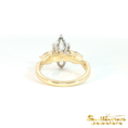 Load image into Gallery viewer, 14K Two-Tone Lab-Grown Marquise Diamond Twist Ring

