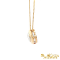 Load image into Gallery viewer, 14K Two-Tone Slide Bezel Diamond Pendant
