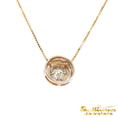 Load image into Gallery viewer, 14K Two-Tone Slide Bezel Diamond Pendant
