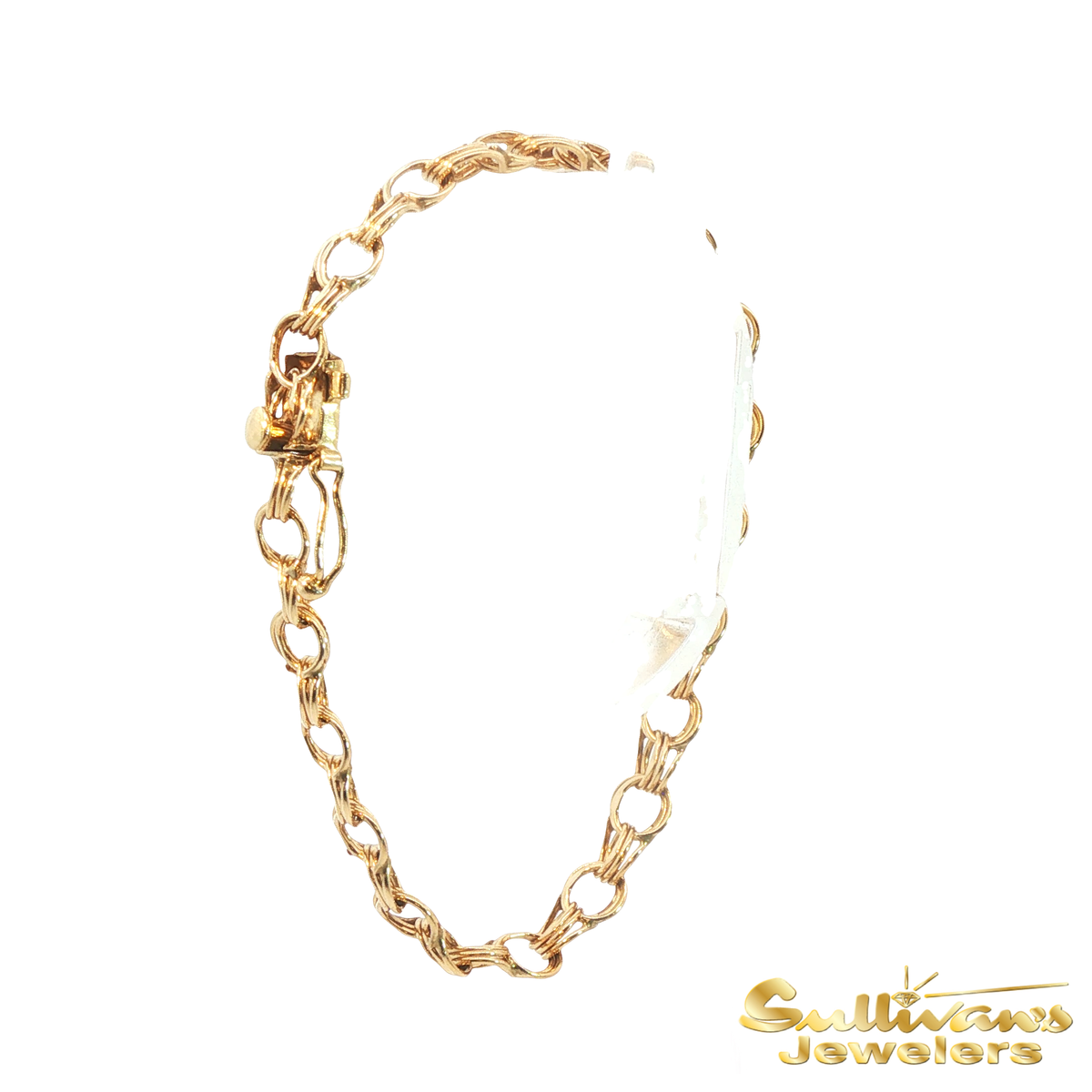 14K Yellow Gold Triple Link Bracelet