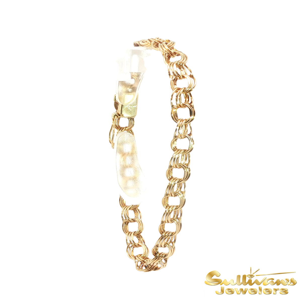 14K Yellow Gold Triple Link Bracelet