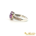 Load image into Gallery viewer, Sterling Silver and 14K Yellow Gold Amethyst Ring

