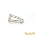 Load image into Gallery viewer, 14K White Gold Flexible Double Bypass Diamond Ring
