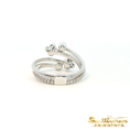 Load image into Gallery viewer, 14K White Gold Flexible Double Bypass Diamond Ring
