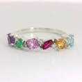 Load image into Gallery viewer, Sterling Silver Serene Harbor Self Love Gemstone Ring
