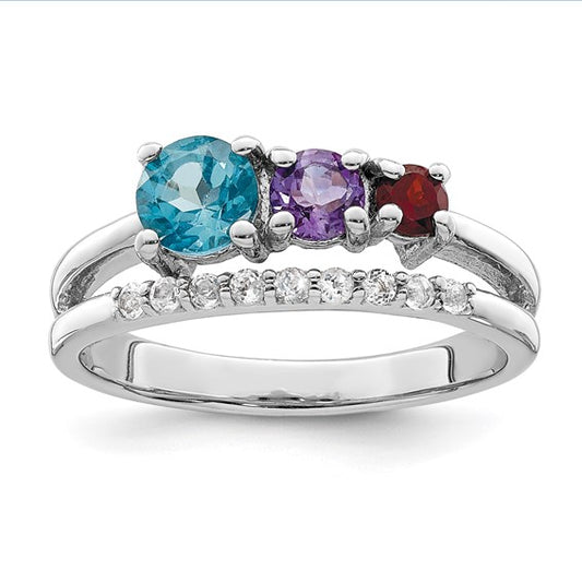 Self Love Domestic Violence Gemstone Sterling Silver Ring