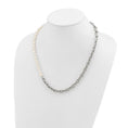 Load image into Gallery viewer, Stainless Steel Open Link and Baroque Pearl Necklace
