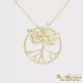 Load and play video in Gallery viewer, Gold-Plated Island Root Logo 22mm Pendant
