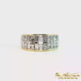 Load and play video in Gallery viewer, 18K Yellow Gold and Platinum Diamond Band
