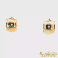 Load and play video in Gallery viewer, 14K Yellow Gold Wide Rimmed Hoop Earrings
