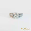 Load and play video in Gallery viewer, 14K White Gold Cathedral Natural Diamond Ring
