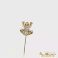 Load and play video in Gallery viewer, Vintage 14K Yellow Gold Diamond Frog Pin
