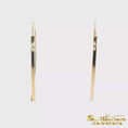 Load and play video in Gallery viewer, 14K Yellow Gold Tube Wire Threader Earrings
