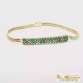 Load and play video in Gallery viewer, 18K Yellow Gold Emerald Bracelet
