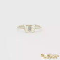 Load and play video in Gallery viewer, 14K Yellow Gold Diamond Butterfly Ring
