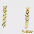 Load and play video in Gallery viewer, 14K Yellow Gold Heart Drop Earrings
