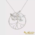 Load and play video in Gallery viewer, Sterling Silver Island Root Logo 28mm Pendant
