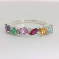 Load and play video in Gallery viewer, Sterling Silver Serene Harbor Self Love Gemstone Ring
