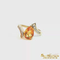 Load and play video in Gallery viewer, 14K Yellow Gold Pear Citrine Ring
