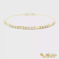Load and play video in Gallery viewer, 14K Yellow Gold Tennis Bracelet with Round Brilliant Diamonds
