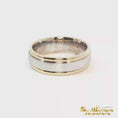 Load and play video in Gallery viewer, 14K Two-Tone Gold Wedding Band

