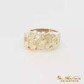 Load and play video in Gallery viewer, 14K Yellow Gold Nugget Signet Ring
