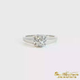 Load and play video in Gallery viewer, Platinum Diamond Solitaire Ring
