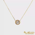 Load and play video in Gallery viewer, 14K Yellow Gold Beaded Diamond Necklace
