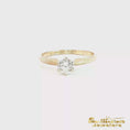 Load and play video in Gallery viewer, 14K Classic Yellow Gold Diamond Solitaire Ring
