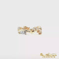 Load and play video in Gallery viewer, 14K Yellow Gold Diamond "Swimming Upstream" Ring

