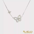 Load and play video in Gallery viewer, Sterling Silver New Life Mission Butterfly CZ Necklace
