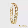 Load and play video in Gallery viewer, 14K Yellow Gold Double Link Bracelet
