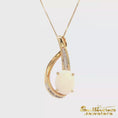 Load and play video in Gallery viewer, 14K Yellow Gold Opal Swirl Necklace
