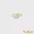 Load and play video in Gallery viewer, 14K Yellow Gold Round Brilliant Diamond Solitaire Ring
