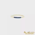 Load and play video in Gallery viewer, 14K Yellow Gold Sapphire Beaded Stackable Ring
