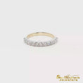 Load and play video in Gallery viewer, 14K Two-Tone Natural Diamond Band
