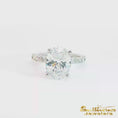 Load and play video in Gallery viewer, Platinum Oval Lab-Grown Diamond Engagement Ring
