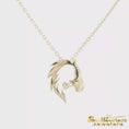 Load and play video in Gallery viewer, Sterling Silver/Gold-Plated Relentless Equestrian Foundation Small Pendant

