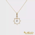 Load and play video in Gallery viewer, 14K Yellow Gold Dancing Diamond Sunshine Pendant
