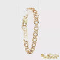 Load and play video in Gallery viewer, 14K Yellow Gold Triple Link Bracelet
