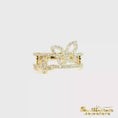 Load and play video in Gallery viewer, 10K Yellow Gold New Life Mission Diamond Butterfly Ring
