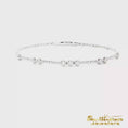 Load and play video in Gallery viewer, 14K White Gold Flexible Bangle Diamond Bracelet

